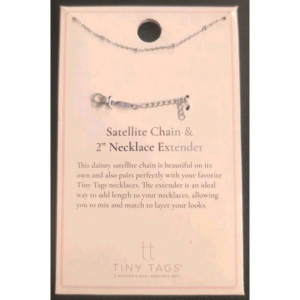 Tiny Tags Satellite Chain & 2" Necklace Extender
